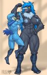 abs absurd_res anthro anus areola athletic athletic_anthro athletic_female avian beak biceps big_breasts bioluminescence bird black_body black_fur blue_areola blue_body blue_eyes blue_feathers blue_fur blue_hair blue_nipples breasts butt claws clitoral_hood clitoris crotch_tuft digital_media_(artwork) duo feathered_wings feathers feet female fingers fur genitals glowing hair hand_on_hip hi_res lifting_another long_hair martlet_(undertale_yellow) martlet_(zenith_form) monster muscular muscular_anthro muscular_female navel neck_tuft nipples non-mammal_breasts non-mammal_navel non-mammal_nipples nude open_mouth perineum rawslaw5 scuted_feet scuted_legs scutes simple_background smile square_crossover tail tail_feathers thick_thighs toes tongue tuft undertale_yellow vulva wings yellow_eyes yellow_sclera