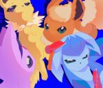 angry animal_genitalia animal_penis big_eyes bodily_fluids butt canid canine canine_genitalia canine_penis digital_drawing_(artwork) digital_media_(artwork) eeveelution erection espeon feral flareon fox generation_1_pokemon generation_2_pokemon generation_4_pokemon genital_fluids genitals glaceon glistening glistening_butt group hi_res interspecies jolteon kemono knot knotted_penis leaking_precum looking_at_viewer male male/male mammal mischievous nintendo penis pokemon pokemon_(species) pokephilia precum precum_on_penis precum_string squidball