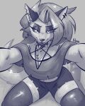 2026 4:5 advos anthro canid canid_demon canine chest_tuft clothed clothed_anthro clothed_female clothing collar demon ear_piercing eyebrows eyelashes female female_anthro fur hair hellaverse hellhound helluva_boss hi_res inner_ear_fluff long_hair looking_at_viewer loona_(helluva_boss) mammal mythological_canine mythological_creature mythology notched_ear piercing sketch solo spiked_collar spikes tail tuft
