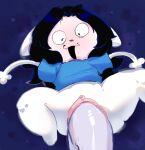 2026 anthro atlanticnsfw big_penis black_hair blue_clothing blue_shirt blue_topwear blush clitoral_hood clitoris clothing colored colored_line_art digital_media_(artwork) duo erection eyebrows female female_penetrated fur genitals glistening glistening_genitalia glistening_penis hair hi_res inner_labia large_penetration lying male male/female male_penetrating male_penetrating_female mammal on_back open_mouth penetration penile penile_penetration penis ragel_(undertale) sex shaded shirt short_sleeves shortstack tem temmie_(undertale) thick_thighs toony topwear undertale undertale_(series) vaginal vaginal_penetration vein vulva white_body white_fur wide_eyed