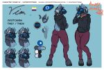 >w< anthro bell bell_collar bottomwear bovid breasts bulge caprine chimera clothing collar deer english_text equid equine flappy_neudl for_a_head front_view goat gynomorph hi_res hoodie hooves horn hybrid intersex leggings legwear lgbt_pride looking_at_viewer looking_back looking_back_at_viewer machine mammal model_sheet nonbinary_(lore) nonbinary_pride_colors object_head owo pants pink_collar pride_colors protogen screen screen_face scut_tail short_tail small_breasts solo tail text topwear uwu vim_the_protogen yoga_pants