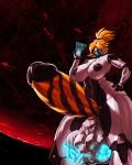 4:5 absurd_res android anthro ayojayo balls big_balls big_penis blonde_hair bre-3 bulging_balls churn cock_vore domestic_pig duo female genitals gynomorph gynomorph/female hair hi_res huge_balls huge_penis humanoid hyper hyper_balls hyper_genitalia hyper_penis intersex intersex/female machine mammal metallic_body penile penis recycling_symbol robot suid suine sus_(pig) symbol unwilling_prey vore white_body