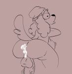 after_anal after_orgasm after_sex anthro backsack balls beanie beanie_only belly big_belly big_butt biped bodily_fluids butt canid canine canis clothing crazymazies cum cum_from_ass cum_in_ass cum_inflation cum_inside dachshund digital_media_(artwork) domestic_dog eyelashes genital_fluids genitals hat hat_only headgear headgear_only headwear headwear_only hi_res hunting_dog inflation leaking_cum male male_anthro mammal mazie_(crazymazies) monochrome mostly_nude perineum raised_tail rear_view sketch solo tail trans_(lore) trans_woman_(lore)