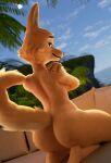 3d_(artwork) anthro bedroom_eyes blender_(artwork) breasts canid canine covering covering_breasts covering_self detailed_background diane_foxington digital_media_(artwork) dreamworks female female_anthro fox fur furniture hand_on_shoulder hi_res kneeling kneeling_on_sofa lauhren looking_at_viewer looking_back mammal narrowed_eyes nude orange_body orange_fox orange_fur pillow red_fox seductive sensual sensual_pose sofa solo sun the_bad_guys thick_thighs true_fox wide_hips