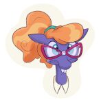 2026 alpha_channel ambiguous_form blue_body blue_eyes blue_fur blue_sclera blue_teeth buckteeth closed_frown colored cookieboy011 digital_drawing_(artwork) digital_media_(artwork) earth_pony english_description equid equine eyewear female frazzle_rock_(mlp) freckled_face freckles friendship_is_magic frown fur glasses hair hasbro headshot_portrait horse light lighting long_mane mammal mane mouth_closed multicolored_mane my_little_pony orange_mane pink_eyewear pink_glasses pony ponytail portrait pupils shaded shirt_collar simple_background solo teal_hair_tie teeth two_tone_mane wavy_mane white_background yellow_freckles