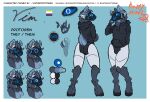 >w< anthro bovid breasts bulge caprine chimera clothing deer english_text equid equine flappy_neudl for_a_head front_view goat gynomorph hi_res hoodie hooves horn hybrid intersex leg_armor lgbt_pride looking_at_viewer looking_back looking_back_at_viewer machine mammal model_sheet nonbinary_(lore) nonbinary_pride_colors object_head owo pride_colors protogen screen screen_face scut_tail short_tail small_breasts solo tail text topwear uwu vim_the_protogen