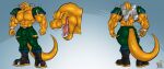 2025 abs anthro balls_outline big_bulge biped boots bottomwear bulge clothed clothing detailed_bulge dinosaur extreme_dinosaurs featureless_chest footwear furgonomic_bottomwear furgonomic_pants furgonomics genital_outline hi_res male male_anthro muscular muscular_anthro muscular_male pants pecs plantigrade prehistoric_species reptile rhinoking saurischian scalie shirtless shoes signature solo t-bone_(extreme_dinosaurs) theropod tyrannosaurid tyrannosauroid tyrannosaurus tyrannosaurus_rex
