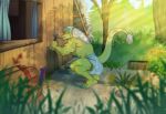 2026 5_fingers 5_toes absurd_res accident anthro blue_diaper bodily_fluids building clothed clothing crouching detailed_background diaper digital_drawing_(artwork) digital_media_(artwork) dragon feces feet fingers forest_background green_body green_eyes green_skin hair hammer hi_res horn house long_hair male muscular muscular_anthro muscular_arms muscular_legs muscular_male mythological_creature mythological_scalie mythology nipples pooping raised_tail sagging_diaper scalie soiled_diaper soiling soiling_diaper solo sweat sweatdrop syeenyeen tail toes tools unclean_diaper used_diaper using_diaper wearing_diaper white_hair white_sclera