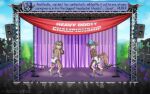 16:10 2022 abdl ambiguous_gender anthro banner blonde_hair blue_body blue_eyes blue_fur blue_hair blue_nose brown_body brown_fur canid canine clean_diaper clothed clothing competition curtains dialogue diaper diaper_only digital_drawing_(artwork) digital_media_(artwork) digitigrade duo ears_down electronics english_text eyes_closed fet fetimation floppy_ears fur green_hair hair lagomorph leporid male mammal microphone microphone_stand on_stage open_mouth outside pantsless pantsless_ambiguous pantsless_anthro pattern_diaper pink_diaper pink_nose pivoted_ears polygonal_speech_bubble public public_show purple_eyes purple_hair rabbit raised_tail rectangular_speech_bubble red_hair shirtless shirtless_ambiguous shirtless_anthro silhouette simple_background smile speaker speech_bubble stage standing tail text tika_gauntley topless watermark wearing_diaper white_diaper white_sclera widescreen