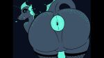 anglerfish animated animated_gif anthro anus aquatic big_butt butt clothing digital_drawing_(artwork) digital_media_(artwork) facesitting facesitting_pov fin first_person_view fish fishnet_clothing fishnet_legwear fishydraws genitals glowing glowing_eyes huge_butt hybrid lapris legwear lizard male markings nude penis reptile scalie short_playtime simple_background sitting sitting_on_another smile solo spread_anus spreading tail thick_thighs wide_hips