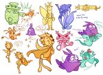 2026 absurd_res alternate_species ambiguous_gender anthro aqua_(deltarune) arthropod beak biped blue_(deltarune) blue_body blush blush_lines bodily_fluids book boxing_gloves clothing colored dedenne delcatty deltarune detailed digital_drawing_(artwork) digital_media_(artwork) duo elemental_creature english_text eyelashes eyes_closed family_guy_death_pose fangs felid feline female_(lore) fist_bump flora_fauna florges flowery_(deltarune) full-length_portrait generation_2_pokemon generation_3_pokemon generation_5_pokemon generation_6_pokemon gesture green_(deltarune) green_body hand_holding handwear hi_res insect interrobang ludicolo male_(lore) mammal meme multiple_poses murid nintendo open_mouth orange_(deltarune) orange_body paws phantump pink_(deltarune) plant pokemon pokemon_(species) portrait pose purple_body restricted_palette rodent ryuseipurple seth_(deltarune) seven_flowers shaded simple_background size_difference smile solo speech_bubble spirit standing sudowoodo sunflora swadloon tail teal_body tears teeth text undertale_(series) waving white_background yellow_(deltarune) yellow_body