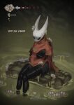 animal_humanoid arthropod arthropod_humanoid breasts cloak clothing dissolving_clothing exposed_breasts female grub_(insect) hi_res hollow_knight:_silksong hollow_knight_(franchise) hornet_(hollow_knight) humanoid insect insect_humanoid larva mask solo succubustail team_cherry