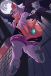 2026 2:3 absurd_res allemdraw anal anthro anus armwear bat bat_wings blue_eyeshadow boots breasts brown_anus building butt butt_grab butt_squish chaos_emerald city clothing digital_media_(artwork) dusk elbow_gloves eyelashes eyeshadow female flying footwear full_moon gem genitals gloves green_eyes hand_on_butt handwear hi_res high_heeled_boots high_heels improvised_buttplug improvised_sex_toy legwear lips long_eyelashes looking_at_viewer looking_back looking_back_at_viewer looking_down looking_down_at_viewer low-angle_view makeup mammal membrane_(anatomy) membranous_wings midair moon night object_in_ass object_insertion outside presenting presenting_anus presenting_hindquarters pubes rouge_the_bat sega shoes short_tail signature skinsuit sky smile solo sonic_the_hedgehog_(series) spread_butt spreading squish tail tan_body tan_skin thigh_boots thigh_highs tight_clothing torn_clothing torn_skinsuit vulva white_pubes wings