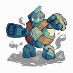  golem golett looking_at_viewer mistray-art no_humans numbered pokemon pokemon_(creature) signature white_background 