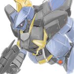  barzam beam_rifle commentary_request energy_gun exposed_internal_machinery gundam highres holding holding_energy_gun holding_weapon kuroneko_koubou mecha mecha_focus mobile_suit no_humans one-eyed_mecha robot science_fiction simple_background solo titans_(gundam) weapon white_background zeta_gundam 