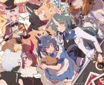  ... 1boy 6+girls alice_(alice_in_wonderland) alice_(alice_in_wonderland)_(cosplay) alice_in_wonderland animal_ears apron arknights ascot aunt_and_niece black_hairband black_headwear black_mask black_neckwear blue_dress blue_eyes blue_hair blue_neckwear bow bowtie brown_jacket center_frills ch&#039;en_(arknights) closed_mouth commentary_request cosplay crown cup dragon_girl dragon_horns dragon_tail dress earrings eyebrows_visible_through_hair fang ferret_ears flower formal frills furry furry_male green_eyes green_hair hair_flower hair_ornament hairband hat highres holding holding_cup horns hoshiguma_(arknights) husband_and_wife jacket jewelry kyou_039 lin_yuhsia_(arknights) long_hair looking_at_viewer mad_hatter_(alice_in_wonderland) mad_hatter_(alice_in_wonderland)_(cosplay) mask mini_crown mouse_ears mouse_girl mouth_mask multiple_girls ninja ninja_mask oni oni_horns open_mouth parted_lips pink_hair pointy_ears princess_fumizuki_(arknights) rabbit_ears red_eyes shirayuki_(arknights) shirt short_hair sigh single_horn skin_fang smile spade_(shape) spade_earrings sparkle speech_bubble spoken_ellipsis star_(symbol) stoat_girl suit suit_jacket swire_(arknights) tail teacup tiger_ears tiger_girl top_hat twitter_username uncle_and_niece uno_(game) waistcoat wei_yenwu_(arknights) white_apron white_hair white_jacket white_rabbit_(alice_in_wonderland) white_rabbit_(alice_in_wonderland)_(cosplay) white_shirt 
