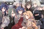  ! 1other 6+girls alina_(arknights) amiya_(arknights) animal_ear_fluff animal_ears arknights black_gloves black_hair black_neckwear black_shirt blaze_(arknights) blonde_hair book bow bowtie brooch brown_hair cat_ears cellphone ch&#039;en_(arknights) closed_eyes closed_mouth collared_shirt commentary_request deer_antlers doctor_(arknights) dragon_horns dress eyebrows_visible_through_hair fingerless_gloves gloves green_eyes green_hair grey_eyes grey_hair grin hair_ribbon hairband hand_on_own_face hand_up highres holding holding_book holding_phone hood hood_up hooded_coat horns hoshiguma_(arknights) jacket jewelry kal&#039;tsit_(arknights) kyou_039 light_particles lin_yuhsia_(arknights) long_hair long_sleeves medium_hair multiple_girls necktie oni_horns orange_hair parted_lips phone pinstripe_pattern priestess_(arknights) rabbit_ears red_dress red_eyes red_hairband ribbon rosmontis_(arknights) scar scar_on_face shirt single_horn smartphone smile spoilers spoken_exclamation_mark stole striped sweatdrop swire_(arknights) talulah_(arknights) tearing_up tears v white_jacket white_shirt 