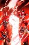  5boys absurdres bodysuit clenched_hand clenched_hands comic_cover commentary cover cover_page dan_mora english_commentary gloves helmet highres holding holding_sword holding_weapon hyperforce_red_ranger male_focus mighty_morphin_power_rangers multiple_boys official_art omega_red_ranger open_hand power_rangers power_rangers_hyperforce power_rangers_samurai power_rangers_turbo red_bodysuit red_ranger red_samurai_ranger red_turbo_ranger sword tokusatsu visor weapon white_gloves 