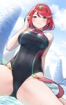  homura_(xenoblade_2) mameroku swimsuits wet xenoblade xenoblade_chronicles_2 