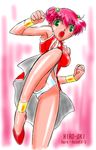  artist_request final_fantasy final_fantasy_v green_eyes high_kick kicking lenna_charlotte_tycoon monk_(final_fantasy) panties pink_hair solo underwear white_panties 