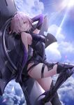  armor deadprince fate/grand_order garter heels leotard mash_kyrielight thighhighs 