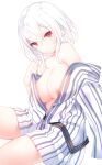  nipple_slip no_bra open_shirt otokuyou undressing yukata 