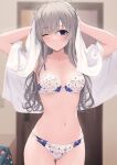  bra cleavage gin00 pantsu the_idolm@ster the_idolm@ster_shiny_colors towel wet yuukoku_kiriko 