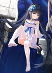  dress feet nipples no_bra nopan see_through skirt_lift thighhighs zhongwu_chahui 