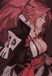  baiken breasts cleavage eyepatch guilty_gear guilty_gear_xrd japanese_clothes kataginu kimono long_hair looking_to_the_side pink_eyes pink_hair ponytail rope samurai uncle_rabbit_ii 