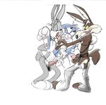  buster_bunny canine cum gay lagomorph looney_tunes male mammal masturbation penis plain_background rabbit tiny_toon_adventures tiny_toons unknown_artist warner_brothers white_background wile_e._coyote wile_e_coyote 