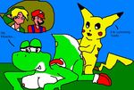  legend_of_zelda link mario nintendo pikachu pokemon super_mario_bros. super_smash_bros. uknown yoshi 