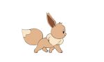  animated animated_gif closed_mouth commentary do9bessa eevee english_commentary from_side full_body gen_1_pokemon looping_animation no_humans pokemon pokemon_(creature) simple_background smile solo walking white_background 