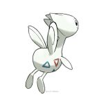  black_eyes closed_mouth commentary do9bessa full_body gen_2_pokemon no_humans pokemon pokemon_(creature) simple_background smile solo togetic white_background 