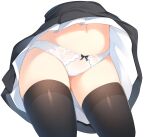  otokuyou pantsu skirt_lift tagme thighhighs 