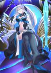  cleavage fate/grand_order feet heels morgan_le_fay_(fate) mosta_(lo1777789) skirt_lift tattoo thighhighs 