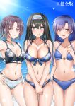  asakura_tooru bikini kisaragi_chihaya mabanna sagisawa_fumika swimsuits the_idolm@ster the_idolm@ster_cinderella_girls the_idolm@ster_shiny_colors 