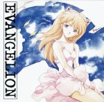  cleavage disc_cover dress hasegawa_shinya neon_genesis_evangelion skirt_lift souryuu_asuka_langley 