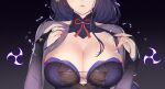  areola au11 genshin_impact japanese_clothes no_bra raiden_(genshin_impact) see_through 