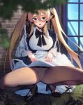  heels maid pantsu pantyhose skirt_lift tagme 