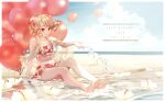  bikini feet okeno_kamoku skirt_lift swimsuits tagme wet 