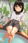  feet matsunaga_kouyou seifuku tagme wet 