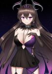  dress enter_(artist) epic7 horns no_bra specter_tenebria_(epic7) 