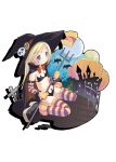  bikini halloween pop_(electromagneticwave) swimsuits tagme tattoo thighhighs weapon witch 