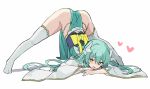  100 1girl arched_back ass bangs dragon_horns eyebrows_visible_through_hair fate/grand_order fate_(series) green_hair heart heart-shaped_pupils horns jack-o&#039;_challenge japanese_clothes kimono kiyohime_(fate) long_hair obi open_mouth pelvic_curtain sash shadow simple_background solo spread_legs symbol-shaped_pupils tabi thighhighs top-down_bottom-up white_background white_legwear wide_sleeves yellow_eyes 