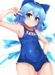  cirno kurokimono001 school_swimsuit swimsuits touhou wings 