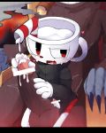  &lt;3 2017 borushi cum cuphead_(game) male male/male penis red_eyes video_games 