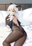  aegir_(azur_lane) ass azur_lane bodysuit dress heiyu horns no_bra nopan 