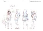  1girl absurdres character_sheet highres idolmaster idolmaster_cinderella_girls multiple_views official_art partially_colored production_art scan simple_background tagme turnaround white_background zip_available 