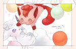  alolan_form alolan_vulpix brown_eyes commentary_request dated gen_1_pokemon gen_7_pokemon nao_(naaa_195) number one_eye_closed open_mouth pokemon pokemon_(creature) smile sparkle tongue vulpix white_fur 