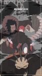  1boy absurdres akatsuki_(naruto) birthday cloak highres long_sleeves looking_at_viewer mask naruto naruto_(series) open_mouth pants puppet puppet_strings red_hair sasori_(naruto) short_hair solo user_fruf7385 